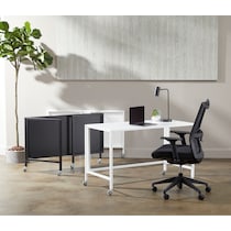 oaklie black desk   