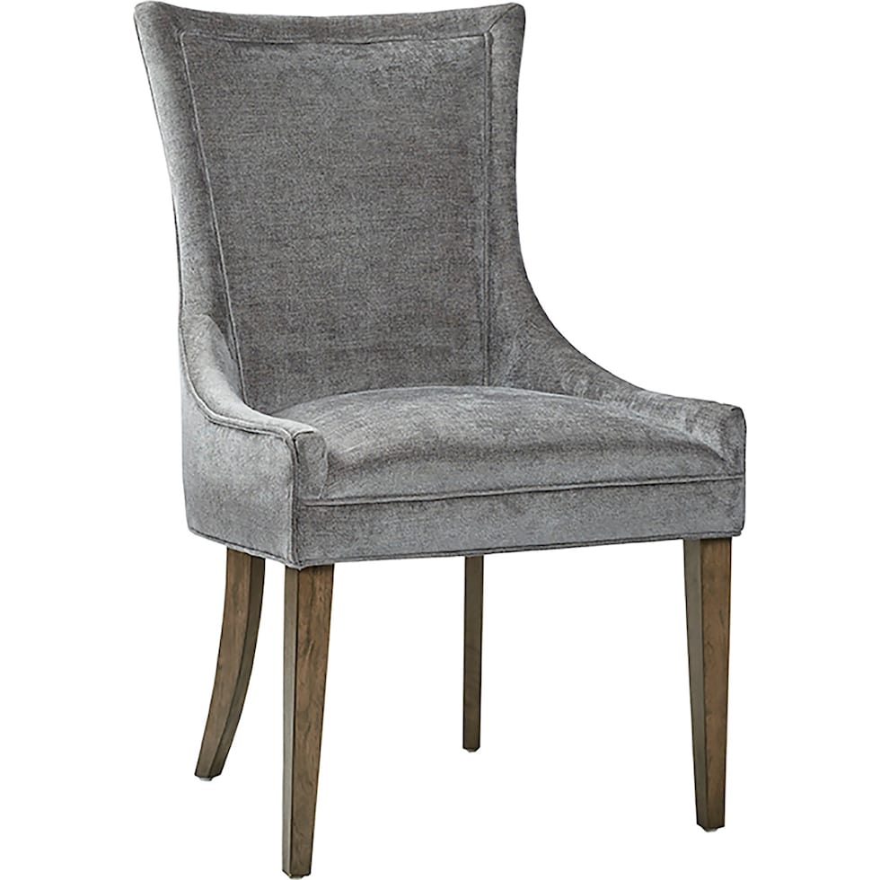 oakmont gray dining chair   