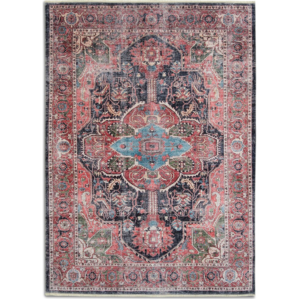 oavia red area rug  x    