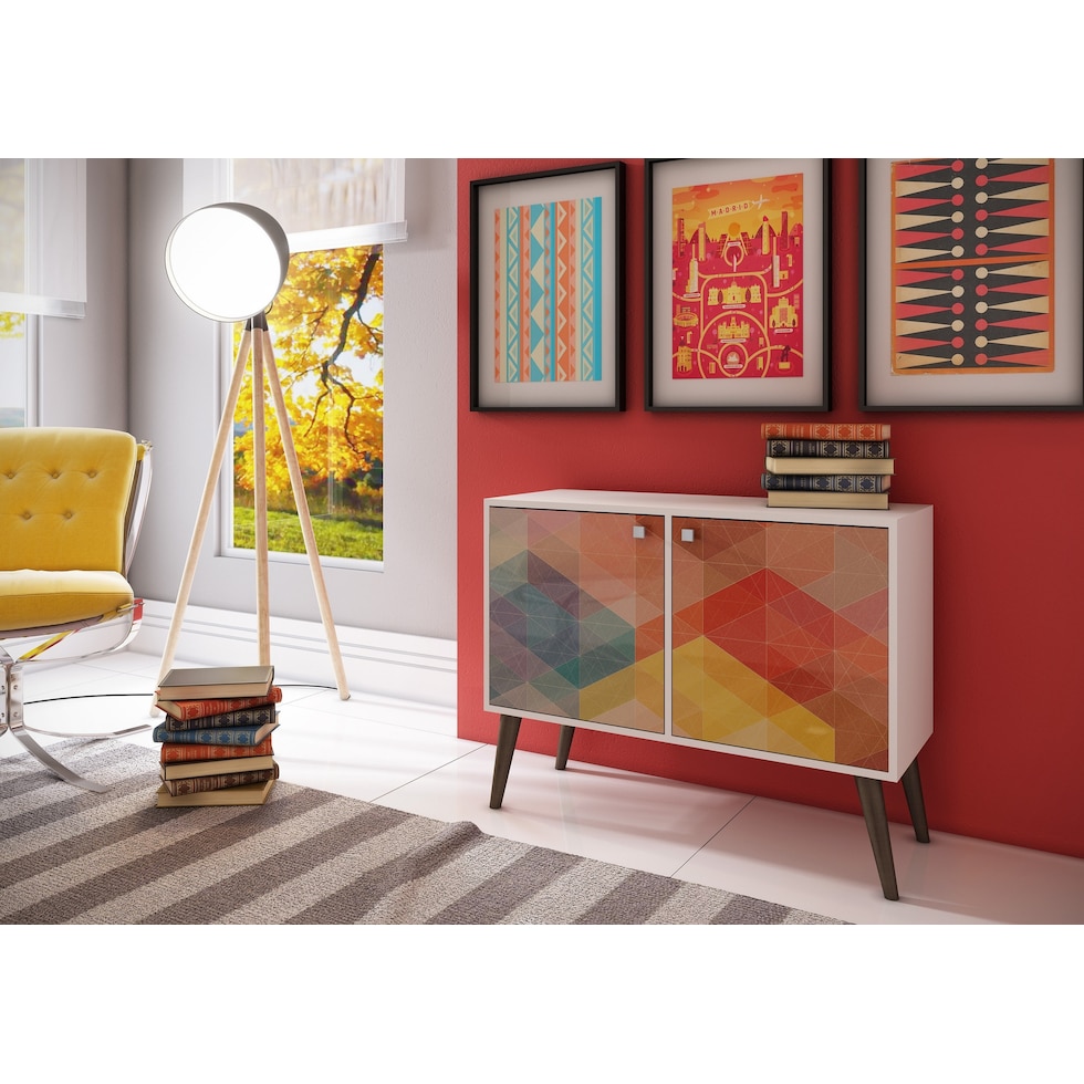 oberon multicolor accent cabinet   