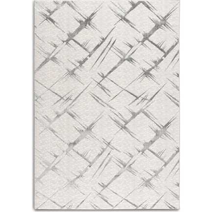 Obstruct 5' X 8' Area Rug - Gray