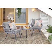ocean city gray outdoor chair set   