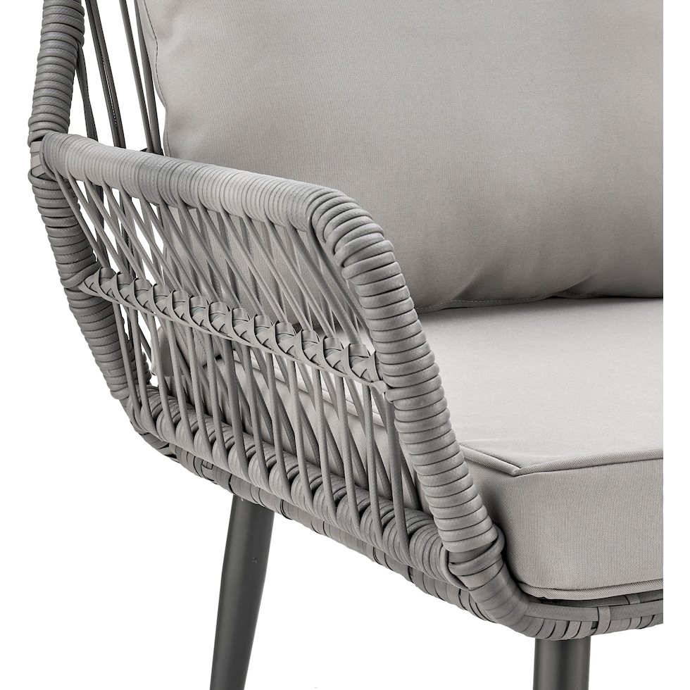 ocean city gray outdoor chair set   