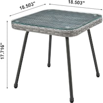 ocean city gray outdoor chair set   