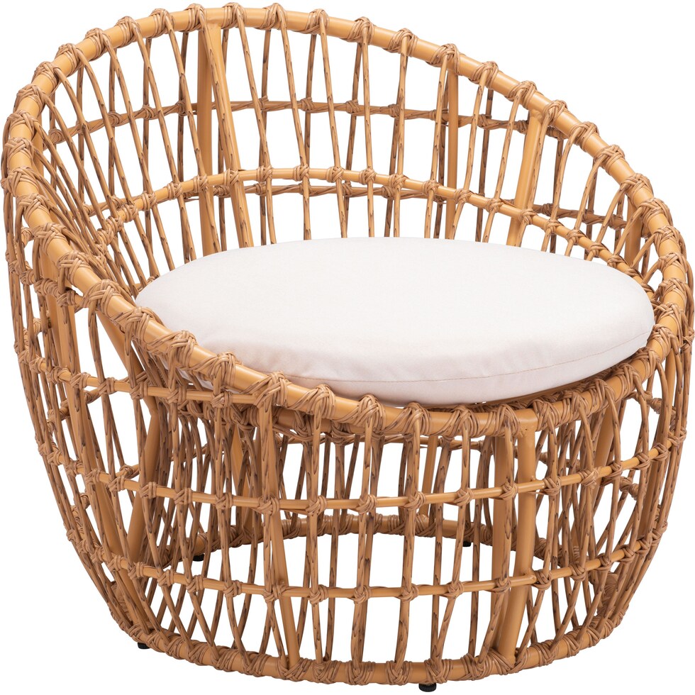 ocean mist tan cream outdoor chair   