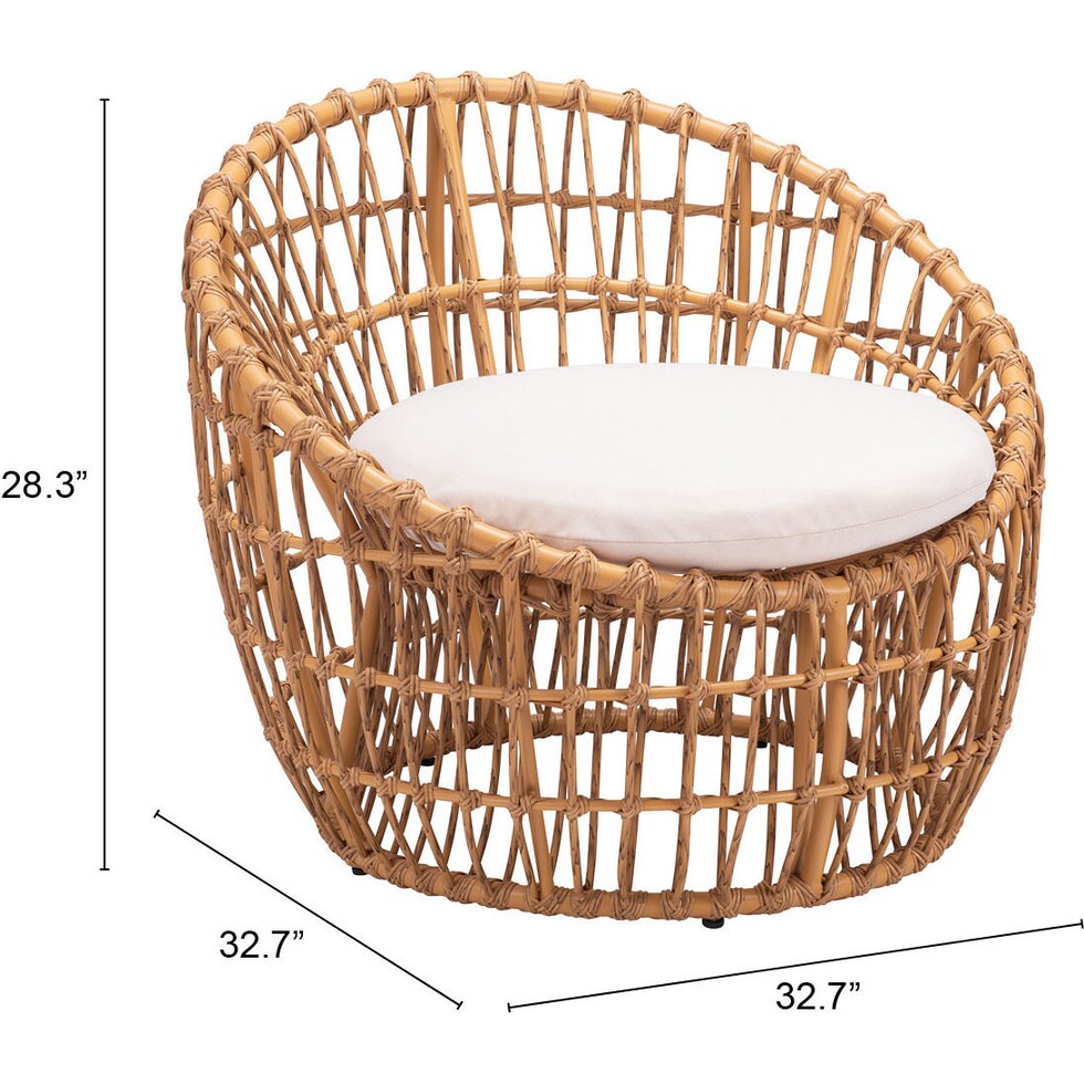 ocean mist tan cream outdoor chair   