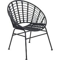 oceanview black outdoor chair   