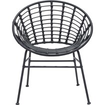 oceanview black outdoor chair   