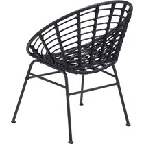 oceanview black outdoor chair   