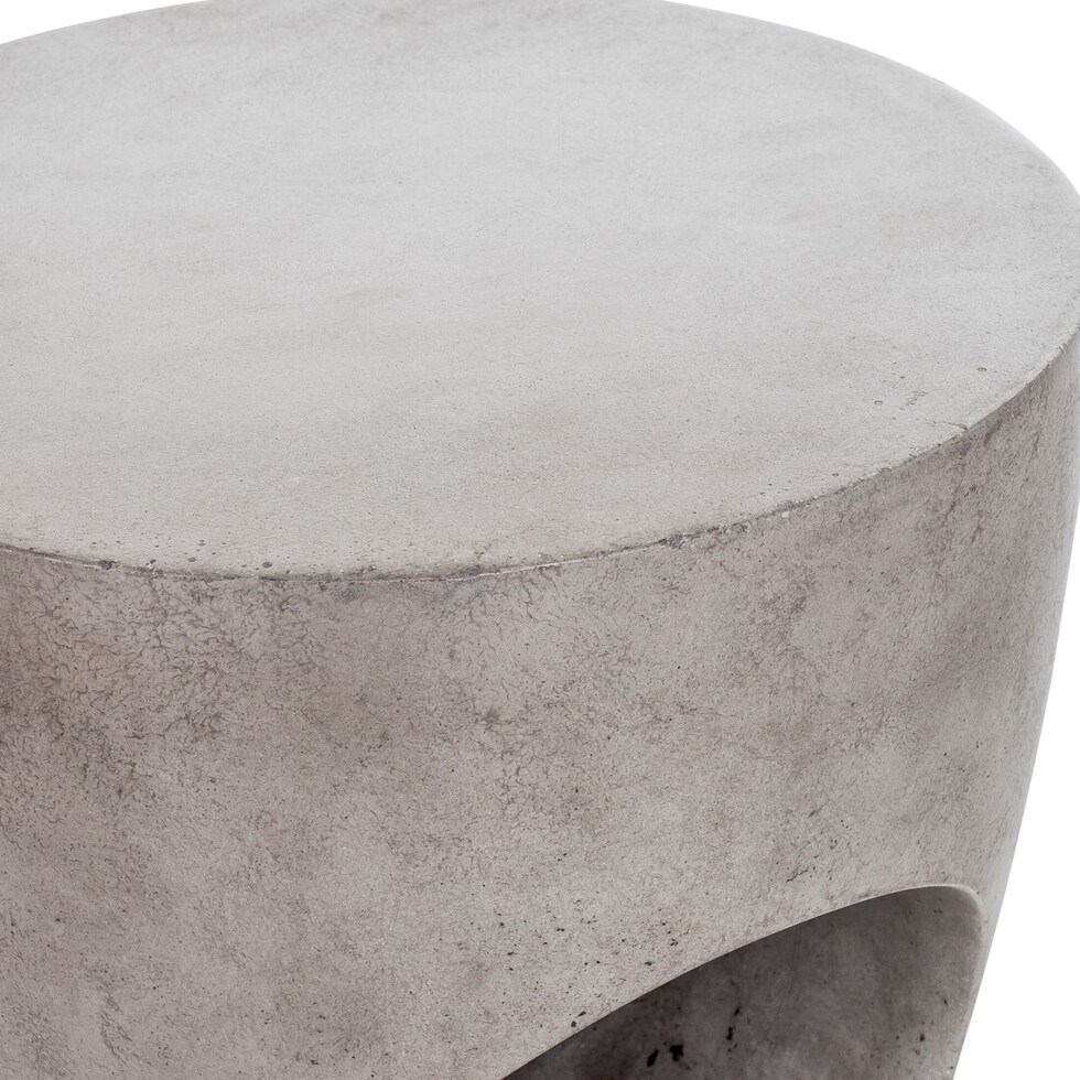 oda gray end table   