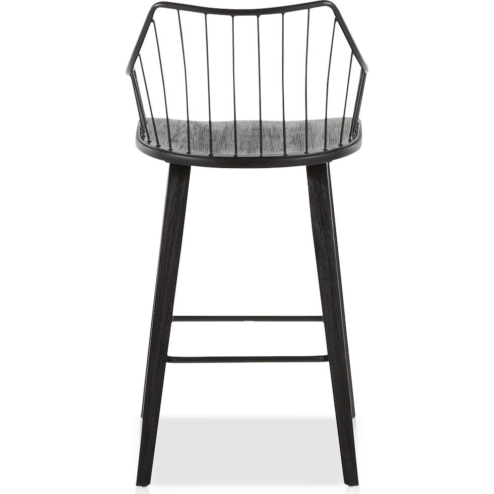 oden black counter height stool   