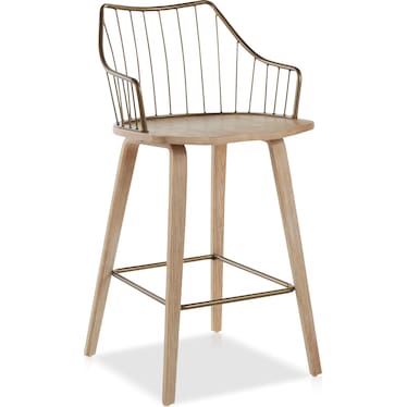 Oden Counter-Height Stool - White Wash