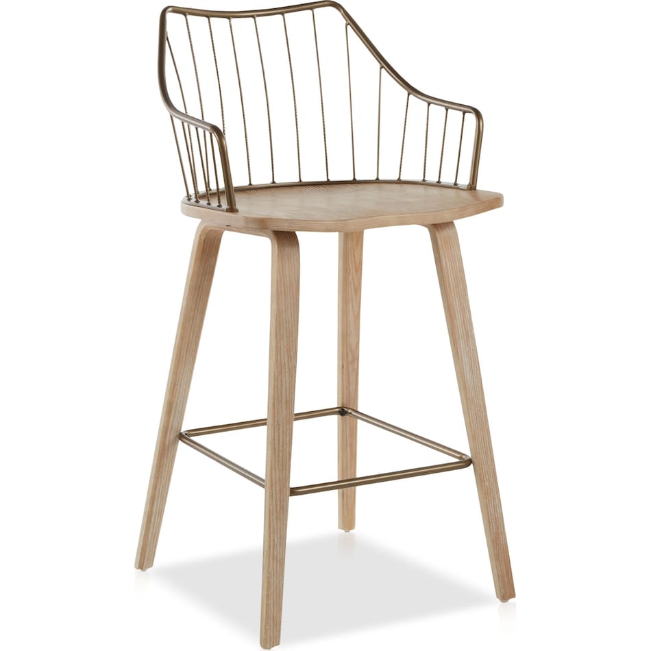 oden white counter height stool   