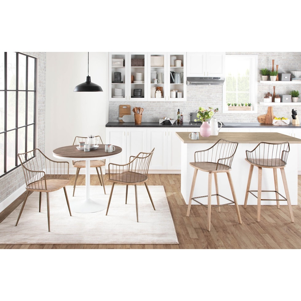 oden white dining chair   