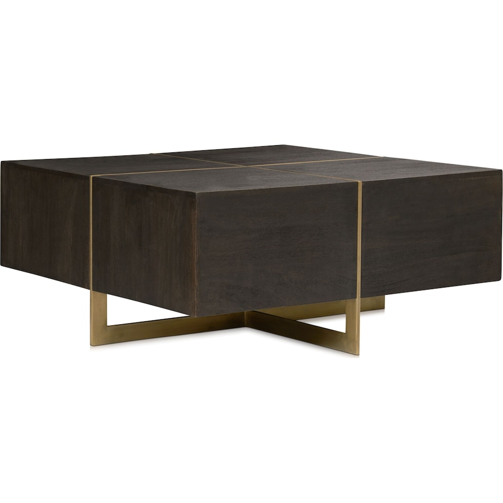 odessa dark brown coffee table   