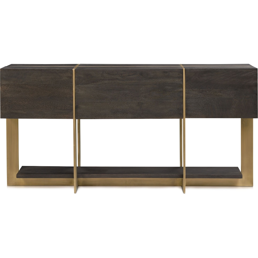 odessa dark brown console table   