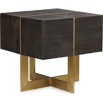 odessa dark brown end table   