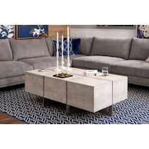 odessa white coffee table   