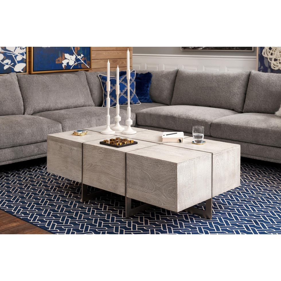 odessa white coffee table   