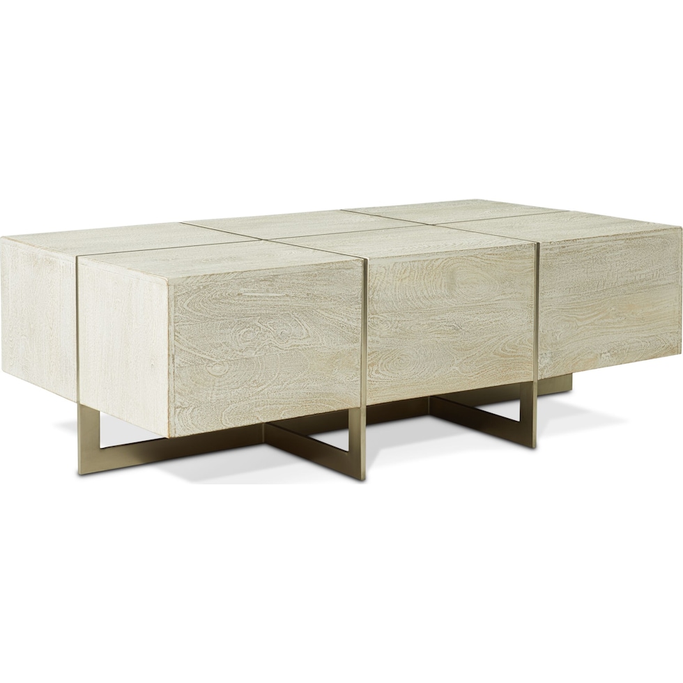 odessa white coffee table   