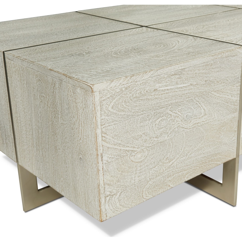 odessa white coffee table   