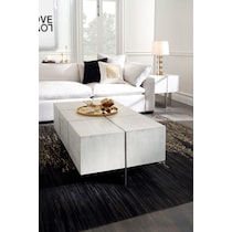 odessa white coffee table   