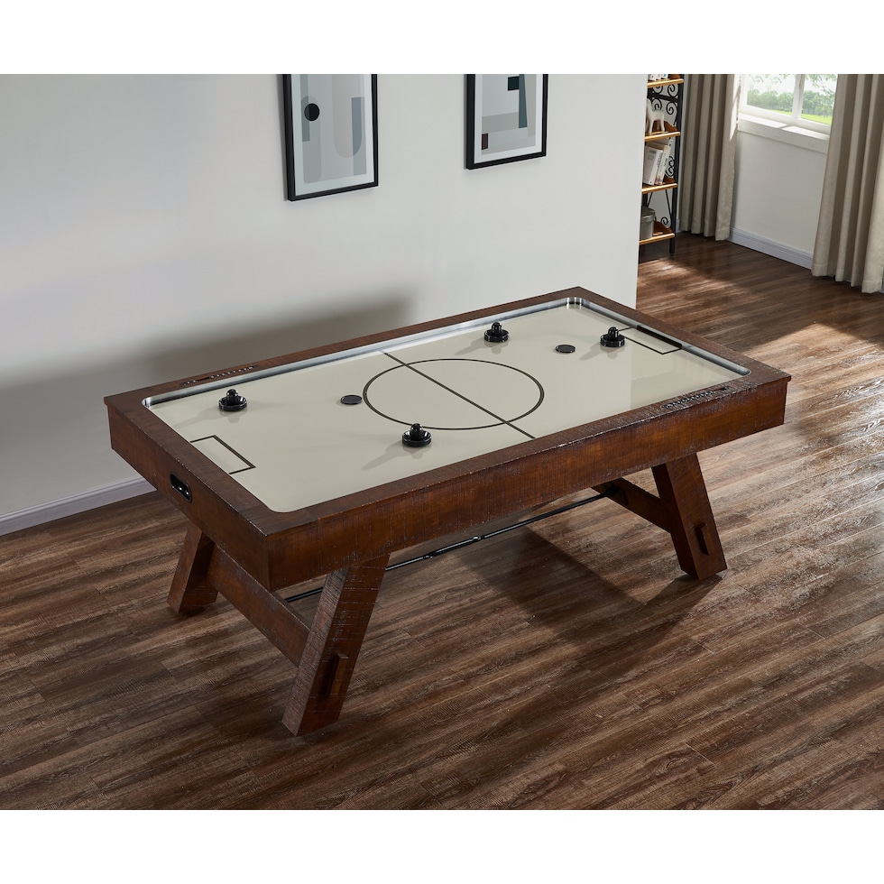 ogden dark brown gaming table   