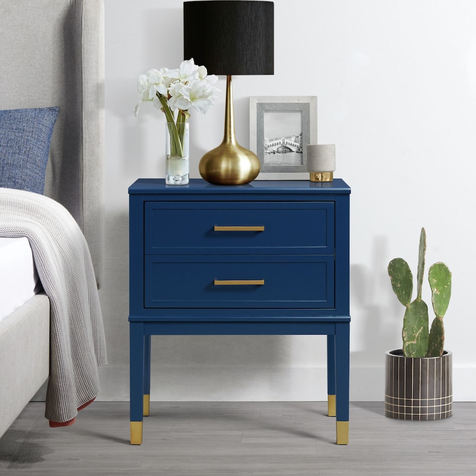 ohara blue side table   