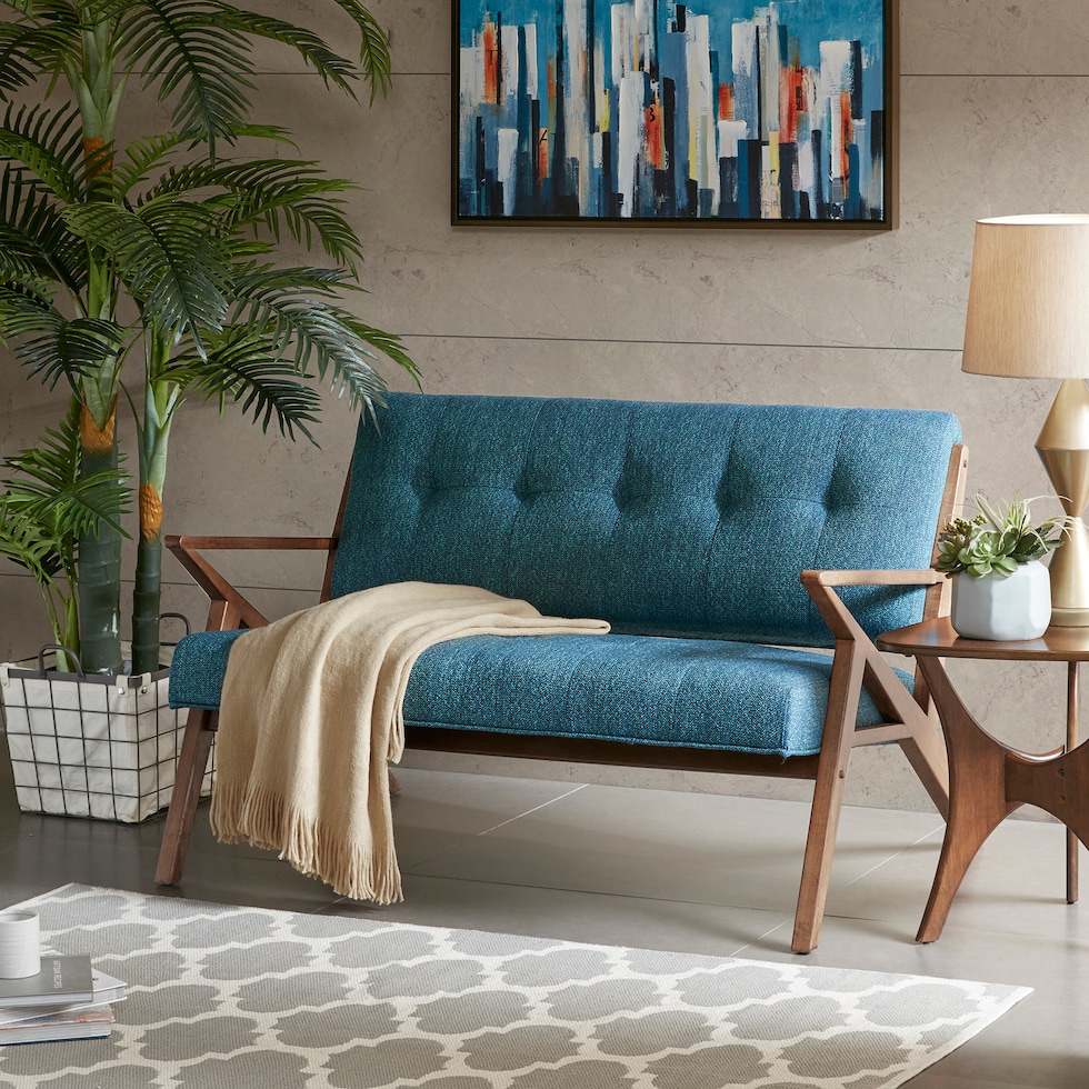 ojai blue loveseat   