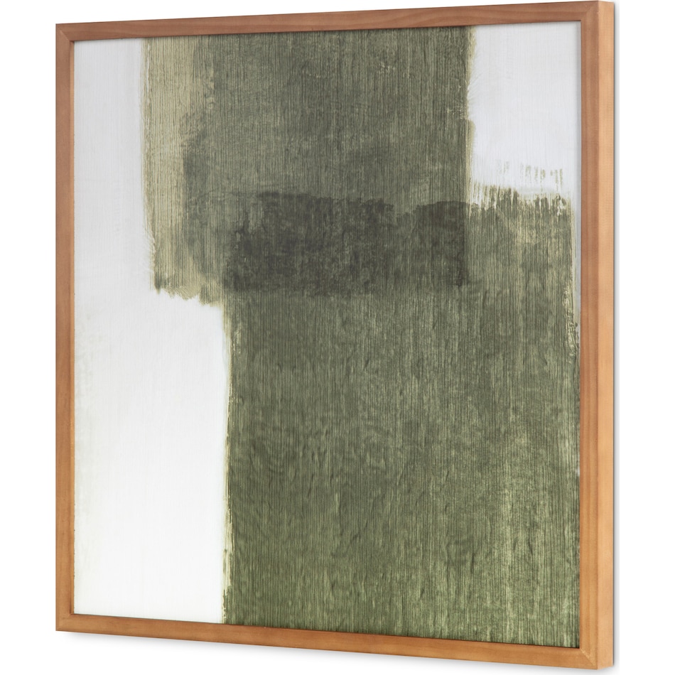 olive brush green wall art   