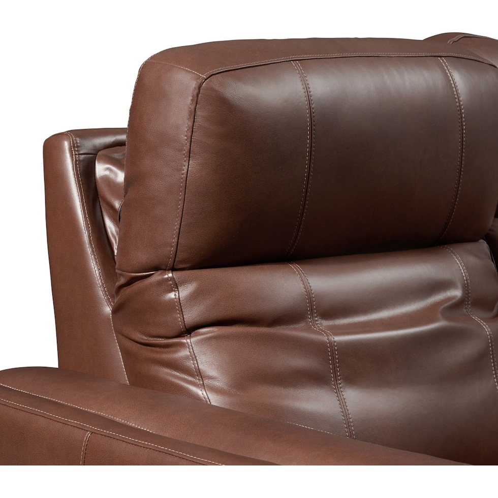 oliver dark brown  pc power reclining living room   