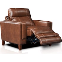 oliver dark brown  pc power reclining living room   