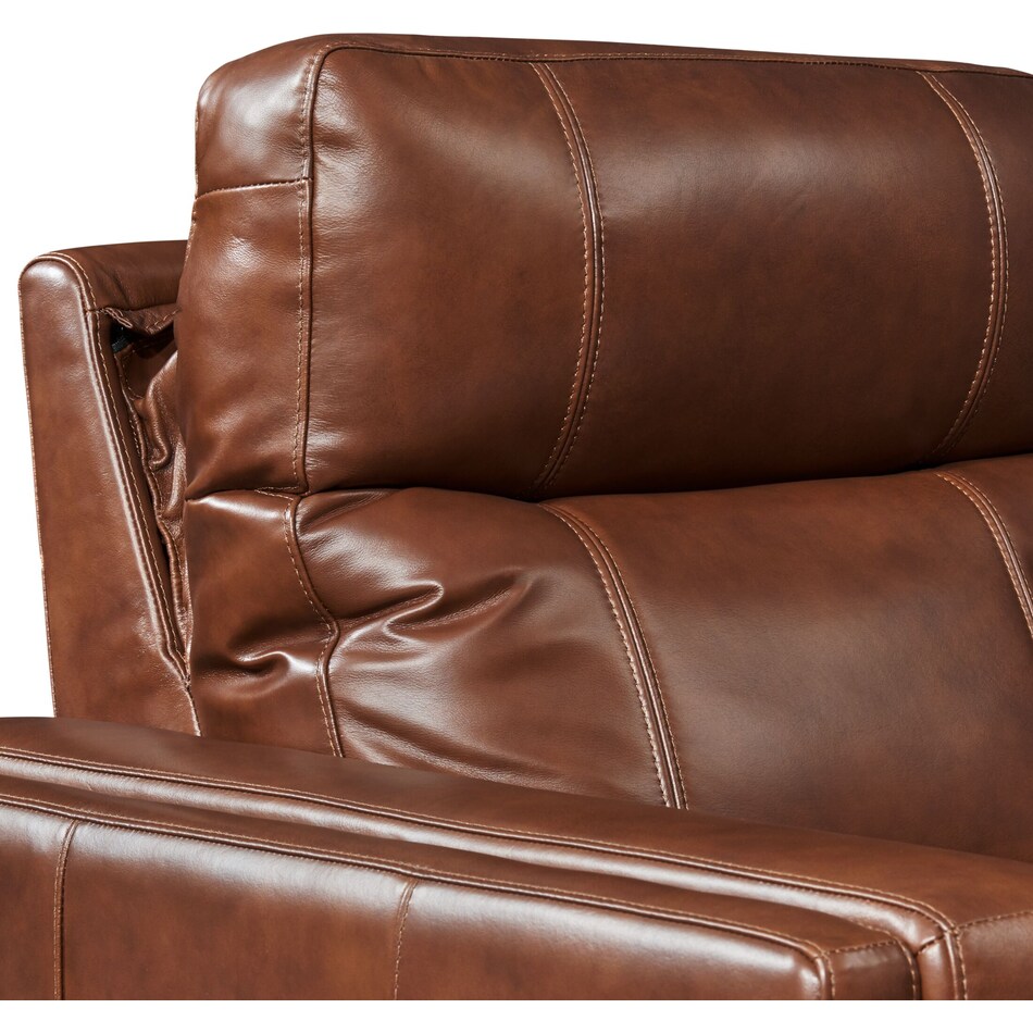 oliver dark brown  pc power reclining living room   