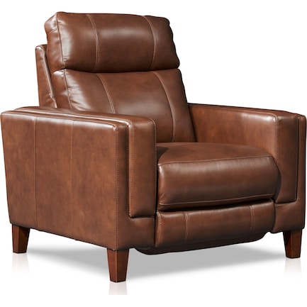 Oliver Dual-Power Recliner - Brown