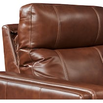 oliver dark brown power recliner   