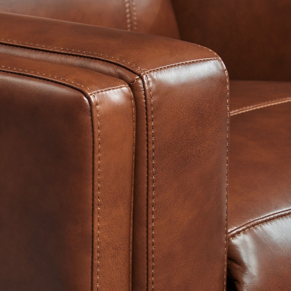 oliver dark brown power recliner   