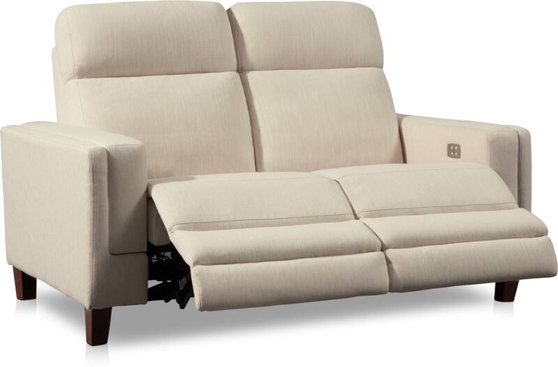 Oliver DualPower Reclining Sofa, Loveseat and Recliner Ivory