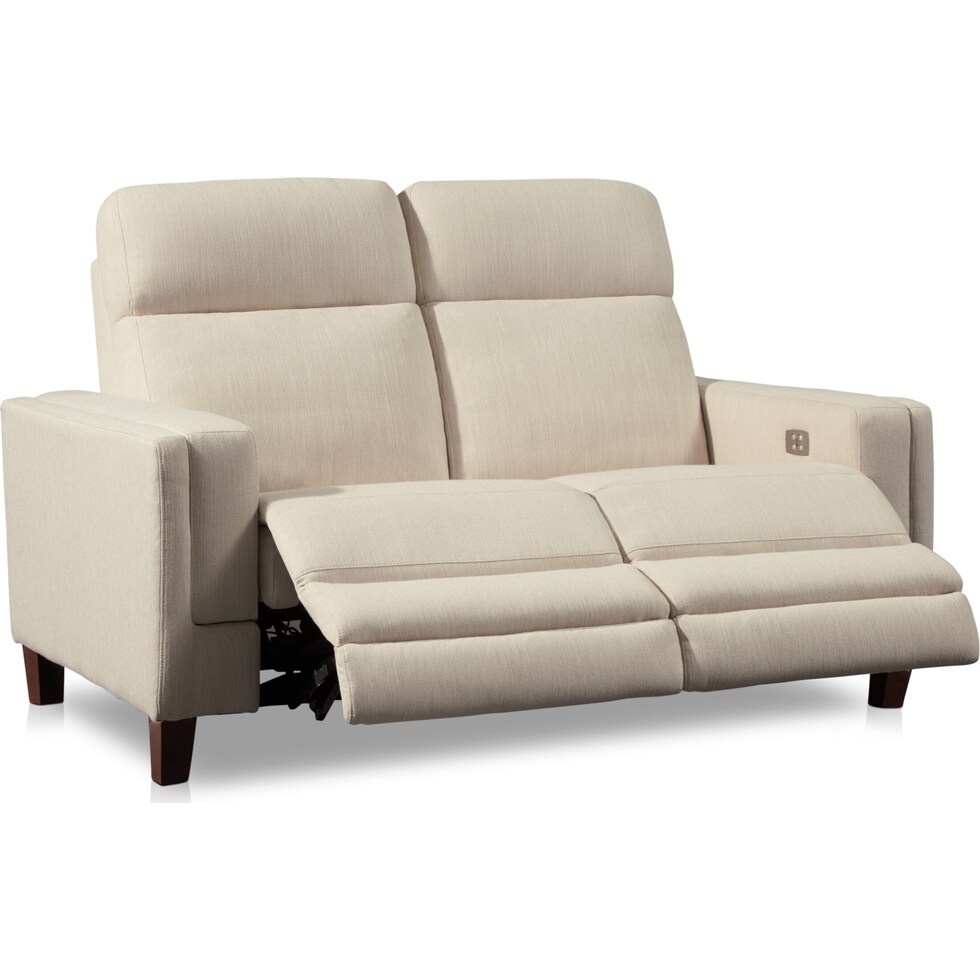 oliver white loveseat   