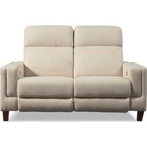 oliver white loveseat   