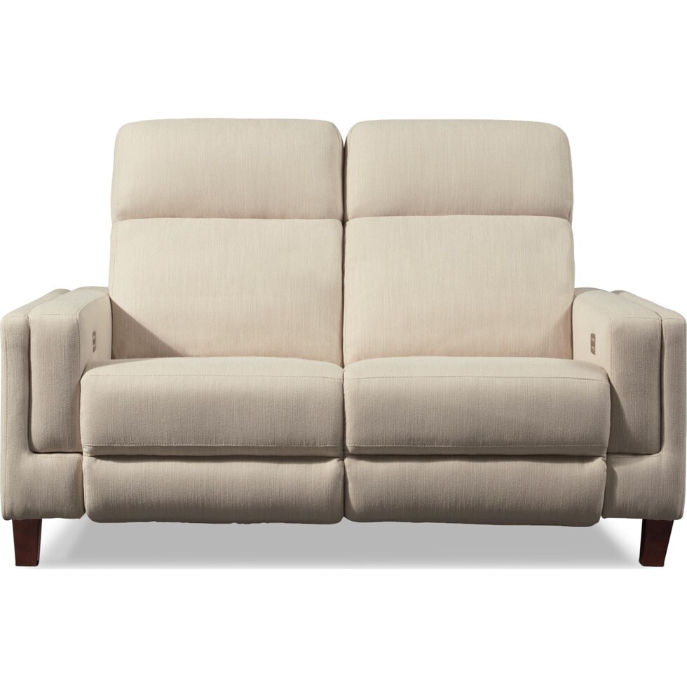 oliver white loveseat   