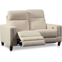 oliver white loveseat   