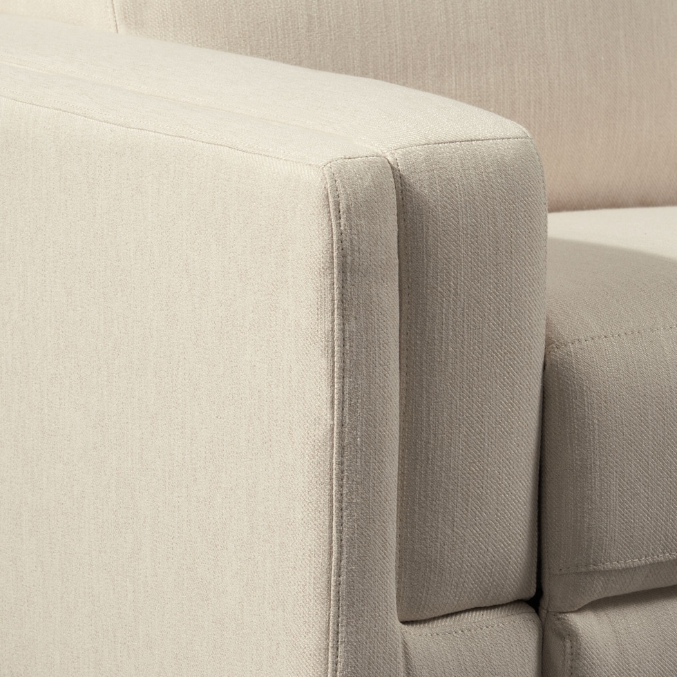 oliver white loveseat   