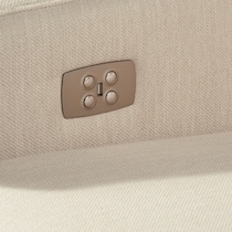 oliver white loveseat   