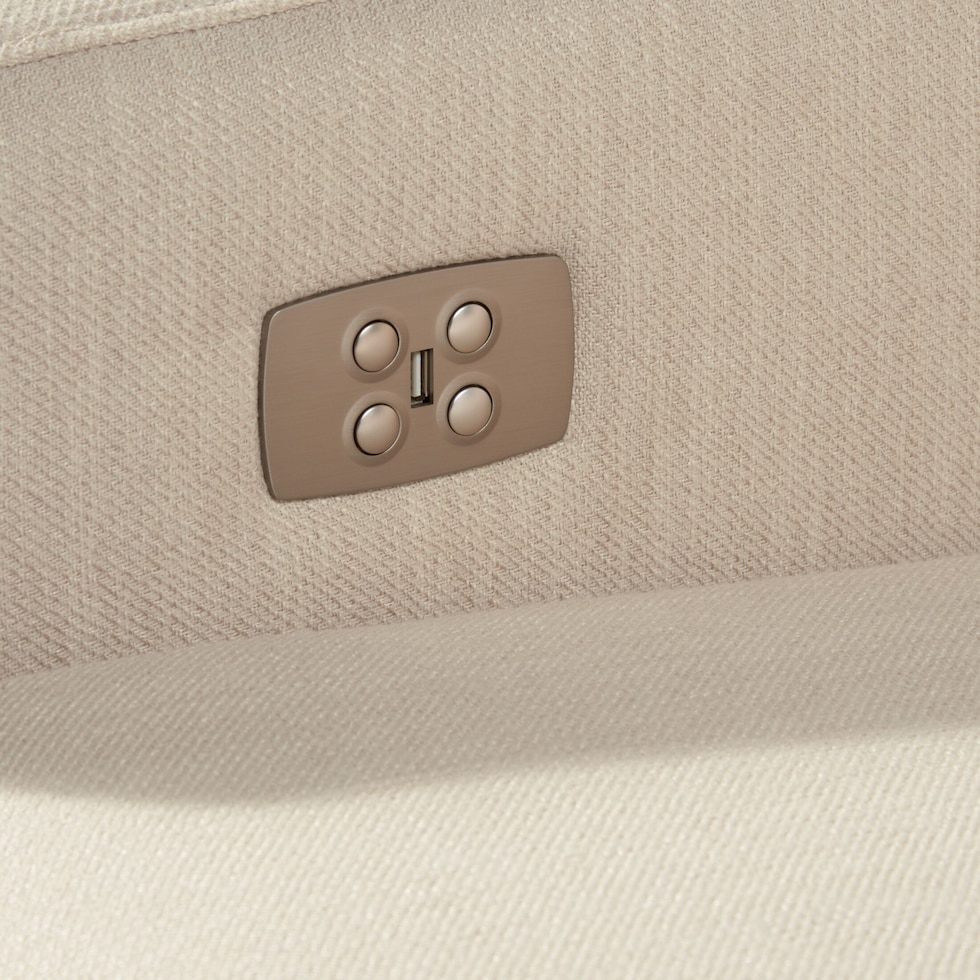 oliver white loveseat   