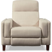 oliver white power recliner   