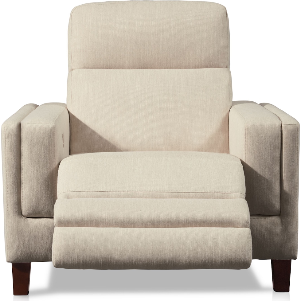 oliver white power recliner   