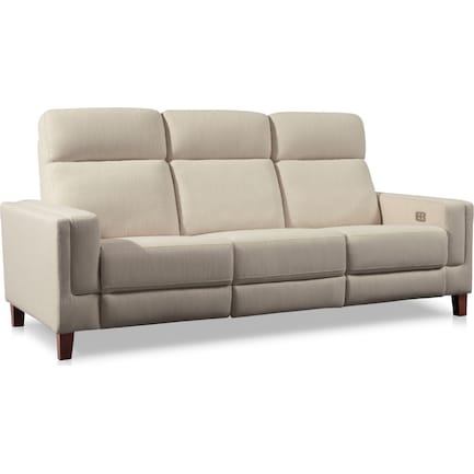 Oliver Dual-Power Reclining Sofa - Ivory