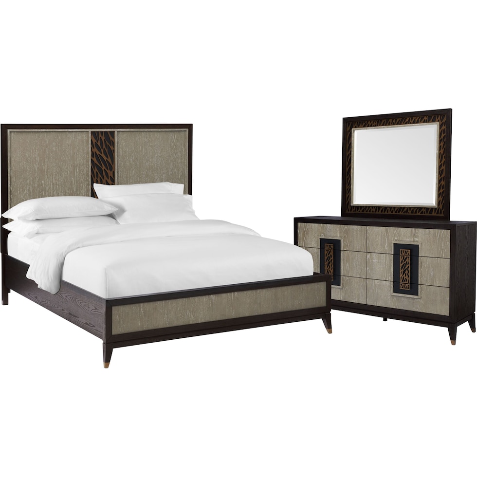 olivia bedroom black  pc king bedroom   