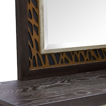 olivia bedroom black dresser and mirror   