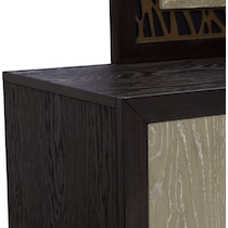 olivia bedroom black dresser and mirror   